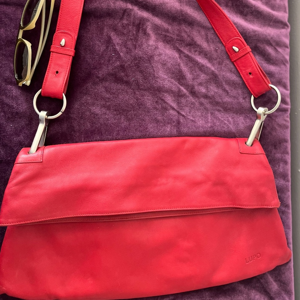Purse Red Napa Calfskin by Lupo Barcelona- looks new